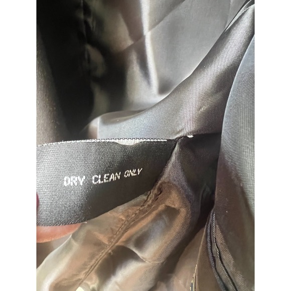 Circle S Dallas Texas Suit Jacket Blazer Western Black Cowboy Wool Blend 40R - Picture 6 of 6